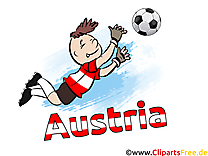 Football gratuit Autriche Cliparts Joueurs avec le Ballon