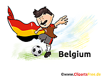 Clip art Images Belgique Football pour télécharger