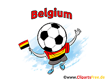 Cliparts Soccer Images pour télécharger Belgique