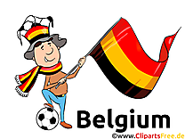Drapeau Football gratuitement Belgique Images