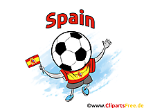 Clip art Images Espagne Football pour télécharger
