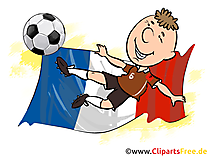 Joueur de Football France Clipart Image télécharger gratuitement