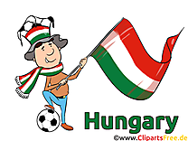 Soccer gratuit Cliparts Hongrie  Joueurs avec le Ballon