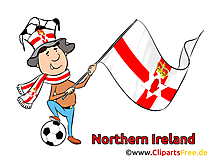 Illustrations Football Irlande du Nord Joueurs télécharger