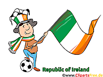 Gratuit Soccer Clip arts pour télécharger Irlande