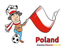 Drapeau Soccer Pologne Images et Illustrations