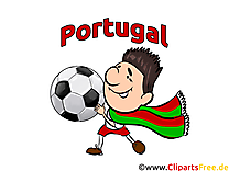 Gratuit Soccer Clip arts Portugal pour télécharger