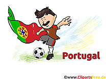 Illustration Soccer Portugal gratuitement télécharger