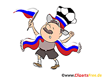 Football Clipart Joueur sur le Terrain Russie