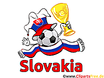 Soccer gratuit Slovaquie Cliparts Joueurs avec le Ballon