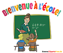 1er jour d'école clipart, dessin gratuite