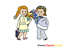 Bonne rentrée clip art gratuit – Début école dessin