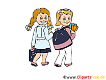 Bonne rentrée clipart – Début école dessins gratuits