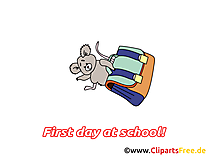 Cartable image gratuite – Début école clipart