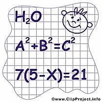 Équations cliparts gratuis – Début école images