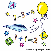 Équations dessins gratuits – Début école clipart