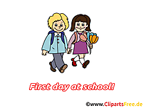 Premier jour images gratuites – Début école clipart