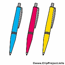 Stylos dessin – Début école clip arts gratuits