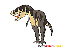 Allosaurus clip art – Dinosaure gratuite