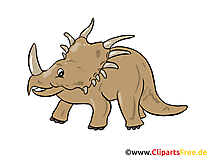 Styracosaurus illustration gratuite – Dinosaure clipart