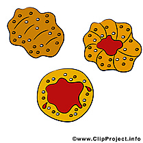 Bisquits clip art gratuit - Pâtisserie dessin