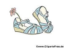 Chaussures illustration gratuite - Fleur clipart