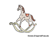 Cheval en bois clipart gratuit - Jouet images