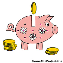 Cochon tirelire images - Argent clip art gratuit