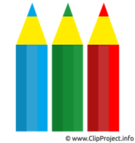 Crayons colorés image gratuite clipart