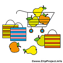 Fruits clip art gratuit - Shoping dessin