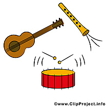 Musique clip art gratuit – Instruments images gratuites