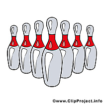Quilles bowling illustration à télécharger gratuite