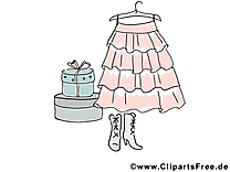 Robe clip art – Chaussures image gratuite