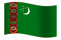 Turkménistan dessin - Drapeau à télécharger