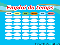 Clip art gratuit horaires de cours – École images