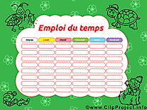 Clipart gratuit horaires de cours – École images