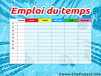 Clipart horaires de cours – École dessins gratuits