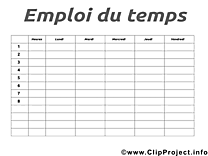 Clipart horaires de cours gratuit – École images