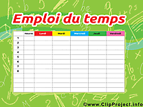 Dessins gratuits horaires de cours – École clipart