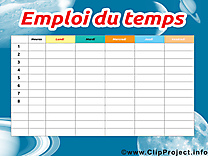 Image gratuite horaires de cours – École illustration