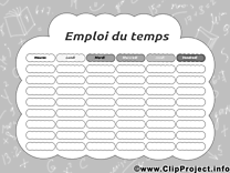 Images horaires de cours – École dessins gratuits