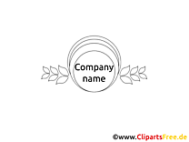 Image à colorier design – Logo clipart