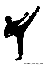 Kickboxer clip arts gratuits – Logo illustrations