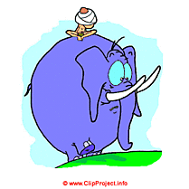 Éléphant mauve clipart gratuite