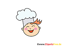 Cuisinier heureux dessins – Émoticônes clipart