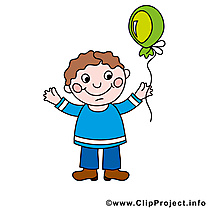 Garçon image gratuite - Ballon illustration