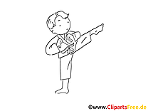 Judo images à imprimer - Enfant dessins gratuits