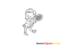 Tennis image à colorier - Enfant images cliparts