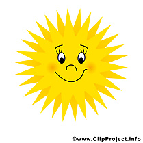 Image soleil gratuite – Été clipart