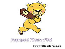 Ours heure clipart – Été dessins gratuits